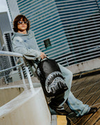 METALLIC TO THE TOUCH EXTRA DRIP BACKPACK
