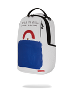 KEITH HARING BIG BLUE PURSE ART BACKPACK