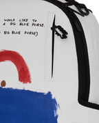 KEITH HARING BIG BLUE PURSE ART BACKPACK