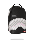 SHARK CENTRAL CREAM BLACK CHECK BACKPACK