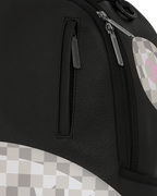 SHARK CENTRAL CREAM BLACK CHECK BACKPACK