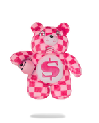 FURZILLA SHARK (PINK CHECK) MONEYBEAR BACKPACK