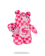 FURZILLA SHARK (PINK CHECK) MONEYBEAR BACKPACK