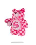 FURZILLA SHARK (PINK CHECK) MONEYBEAR BACKPACK