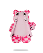 FURZILLA SHARK (PINK CHECK) MONEYBEAR BACKPACK