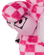 FURZILLA SHARK (PINK CHECK) MONEYBEAR BACKPACK