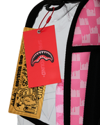 CLEAR DLX BACKPACK - CHECKED OUT (PINK DRIP)