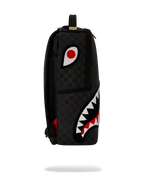 LIGHTS OUT SHARKS IN PARIS CHENILLE SHARK BACKPACK