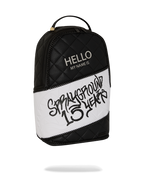 HELLO MY NAME IS 15 YEARS QUILTED BACKPACK (SUPER RARE)