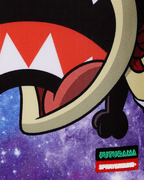 FUTURAMA NIBBLER EAT SHARK DLXR BACKPACK
