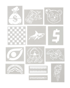 GRAFFITI ARTIST - DESIGN YOUR OWN BACKPACK - 9 STENCILS INCLUDED
