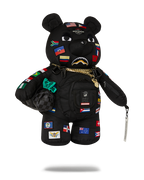 JAMES FIRST CLASS GLOBAL FLAGS MONEYBEAR BACKPACK