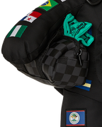 JAMES FIRST CLASS GLOBAL FLAGS MONEYBEAR BACKPACK