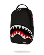 LIGHTS OUT SHARKS IN PARIS CHENILLE SHARK BACKPACK